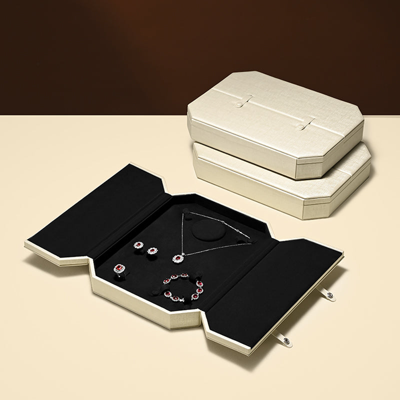 Luxury PU Leather Jewelry Packaging Box H201