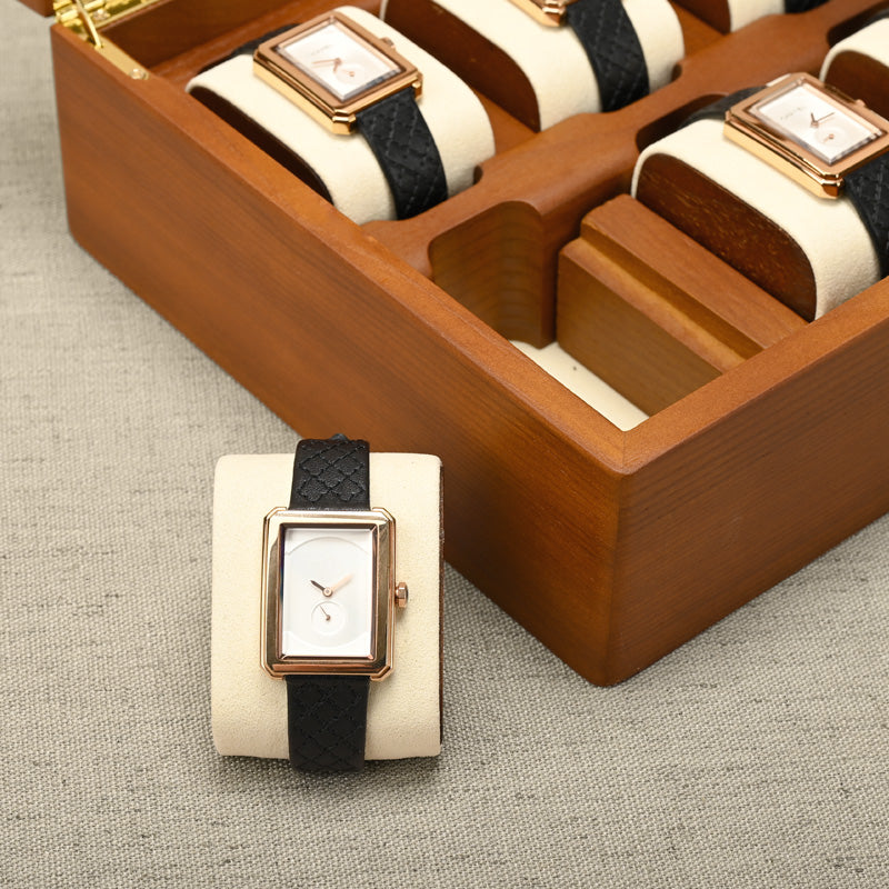FANXI Jewelry Wood 10-Watches Personal Colletion Storage Box X048