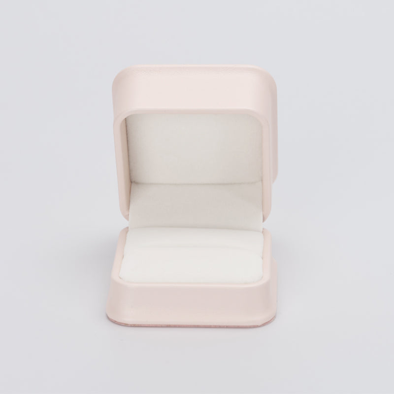 Pink PU Leather Jewelry Gift Ring Box H14601
