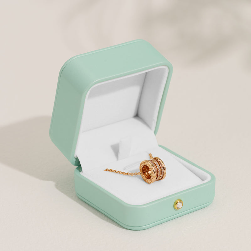 Mint Green PU Leather Jewelry Gift Packaging Box H147