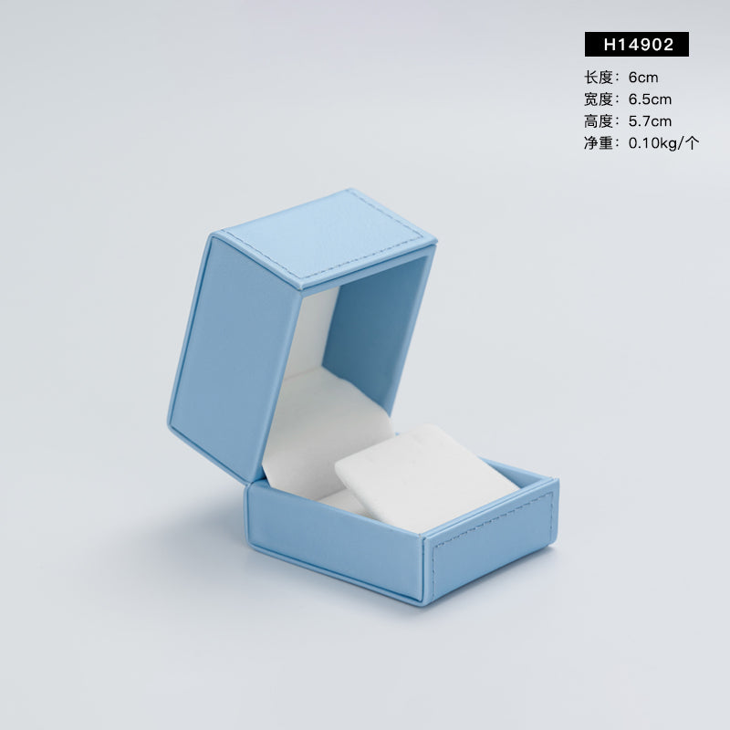 Sky blue PU Leather Gift Jewelry Packaging Box H149