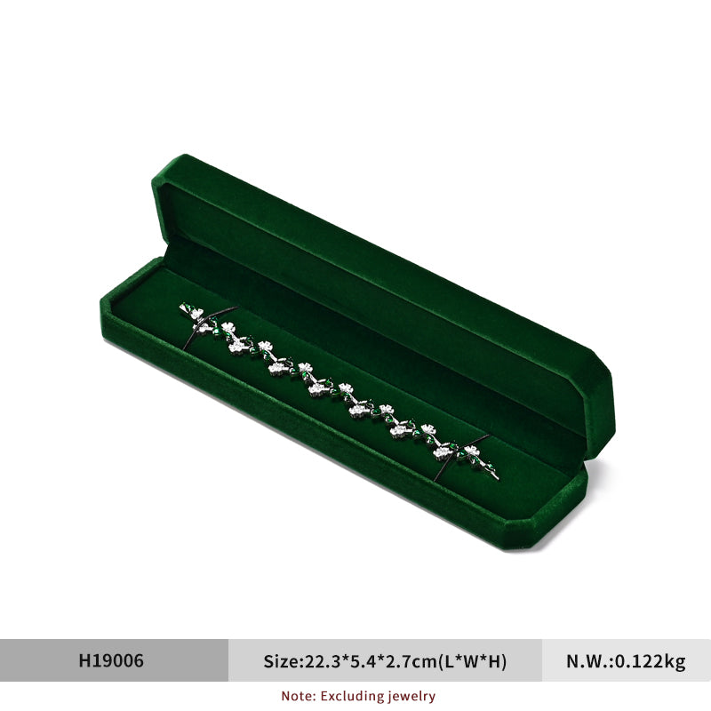 Green Velvet Jewelry Packaging Ring Box H19001