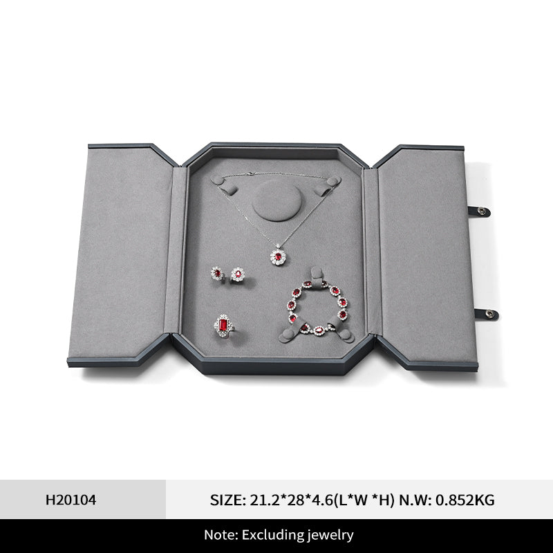 Luxury PU Leather Jewelry Packaging Box H201