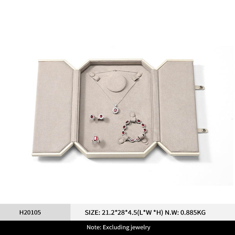 Luxury PU Leather Jewelry Packaging Box H201