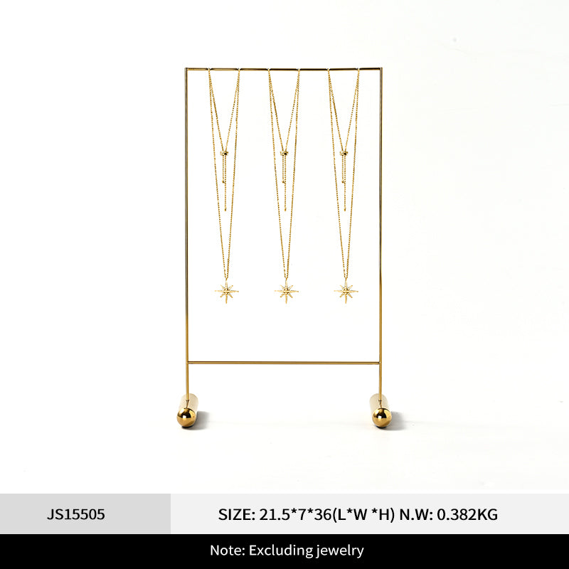 Gold Metal Jewelry Earring Pendant Display Stand JS155 JS156