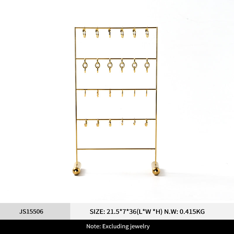 Gold Metal Jewelry Earring Pendant Display Stand JS155 JS156