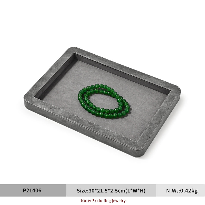 FANXI Rounded Corner Stitching Display Tray - Layer Jewelry Storage Box P214