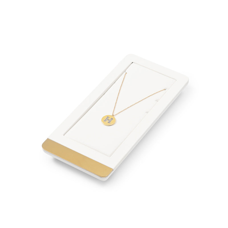 FANXI White PU leather Earrings Ring Necklace Watch Jewelry Display Set TT259 Promotion