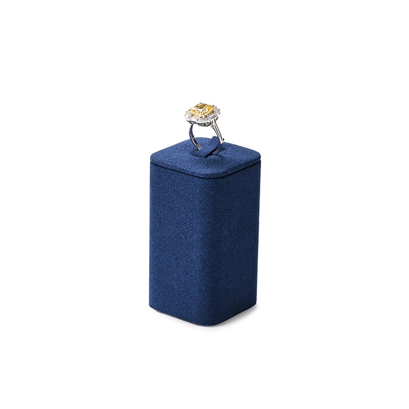 Blue Microfiber Ring Earring Necklace Jewelry Display Set TT310