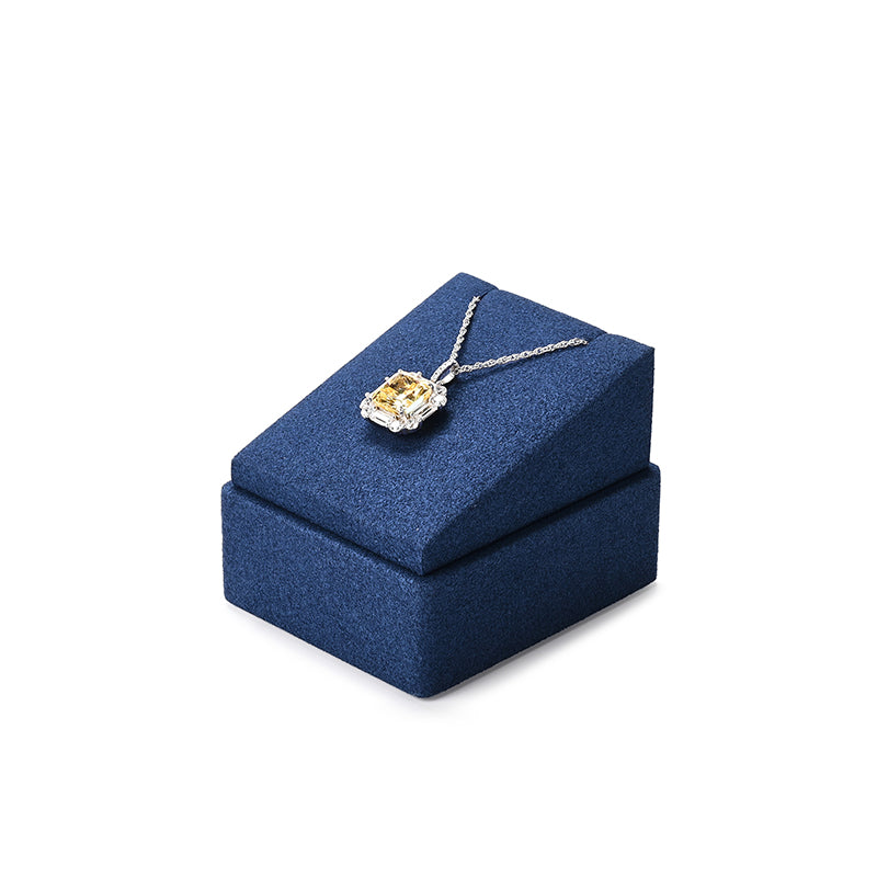 Blue Microfiber Ring Earring Necklace Jewelry Display Set TT310