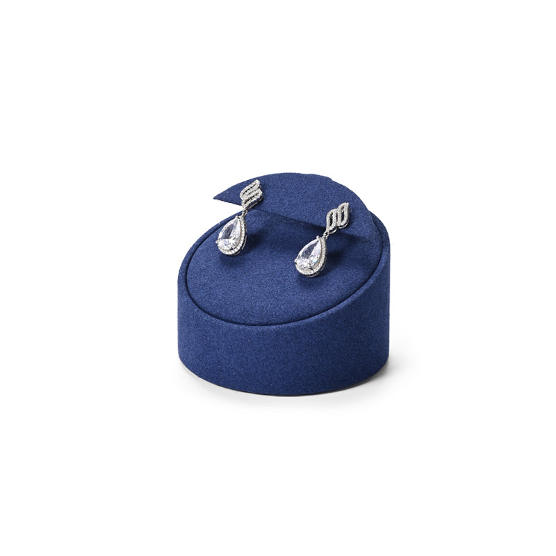 FANXI Blue Microfiber Earrings Ring Necklace Jewelry Display Set TT311
