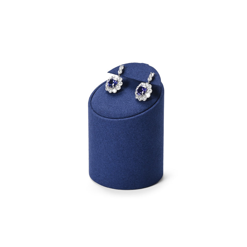 FANXI Blue Microfiber Earrings Ring Necklace Jewelry Display Set TT311