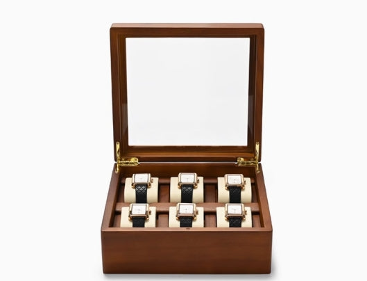 FANXI Jewelry Wood 10-Watches Personal Colletion Storage Box X048