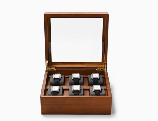 FANXI Jewelry Wood 10-Watches Personal Colletion Storage Box X048