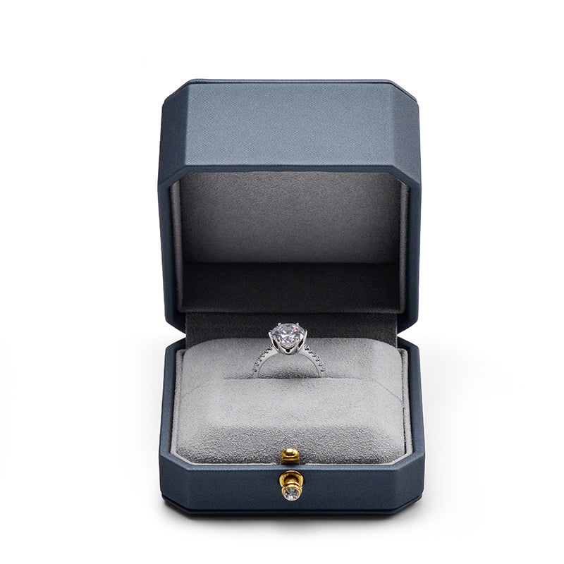Octagonal PU Leather Jewelry Gift Box H076