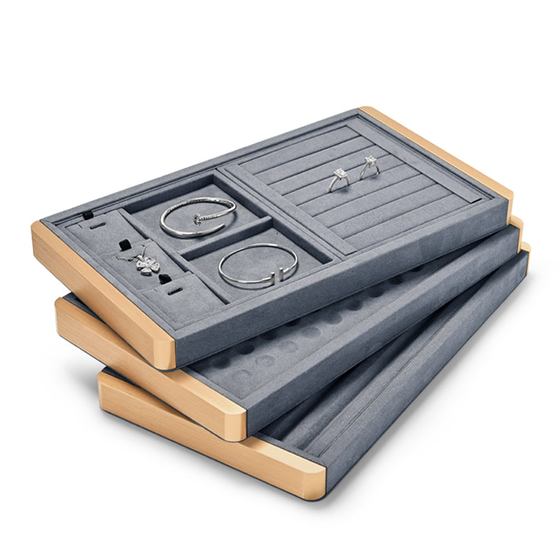 Gray Metal Jewelry Display Tray P104