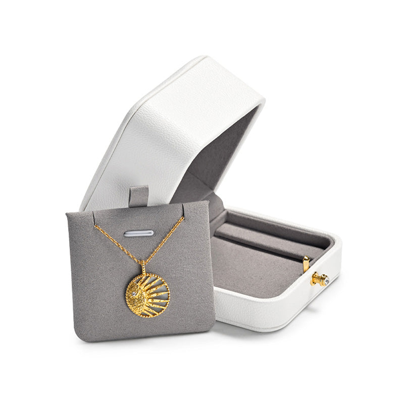 White PU Leather Ring Gift Box H126