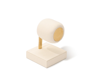 Beige Microfiber Watch Stand Display Set TT183