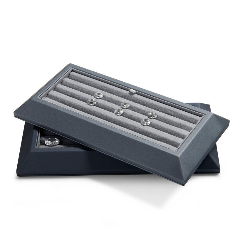 PU Leather Diamond Jewelry Tray