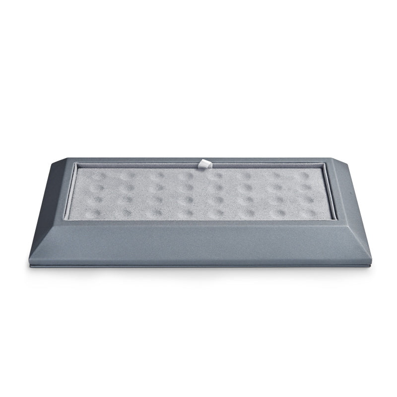 Light Gray Premium Leather Beads and Gems Organizer Tray P11401