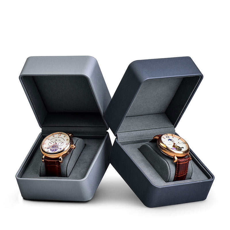 Blue PU Leather Watch Gift Box