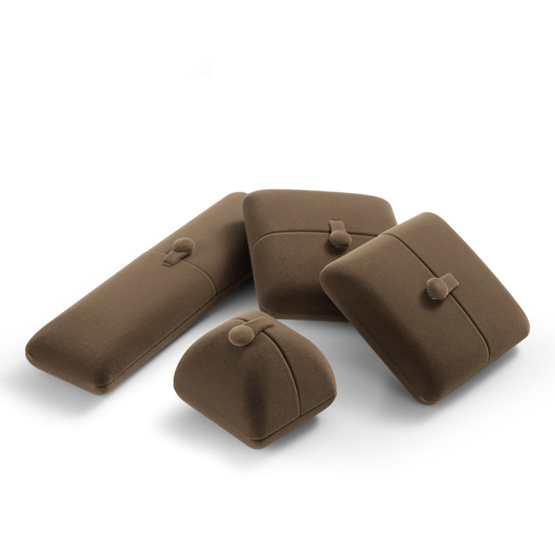 Coffee Velvet Jewelry Gift Box H00902