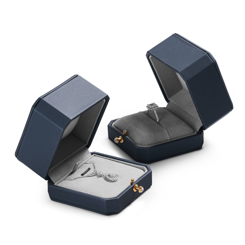 Octagonal PU Leather Jewelry Gift Box H076