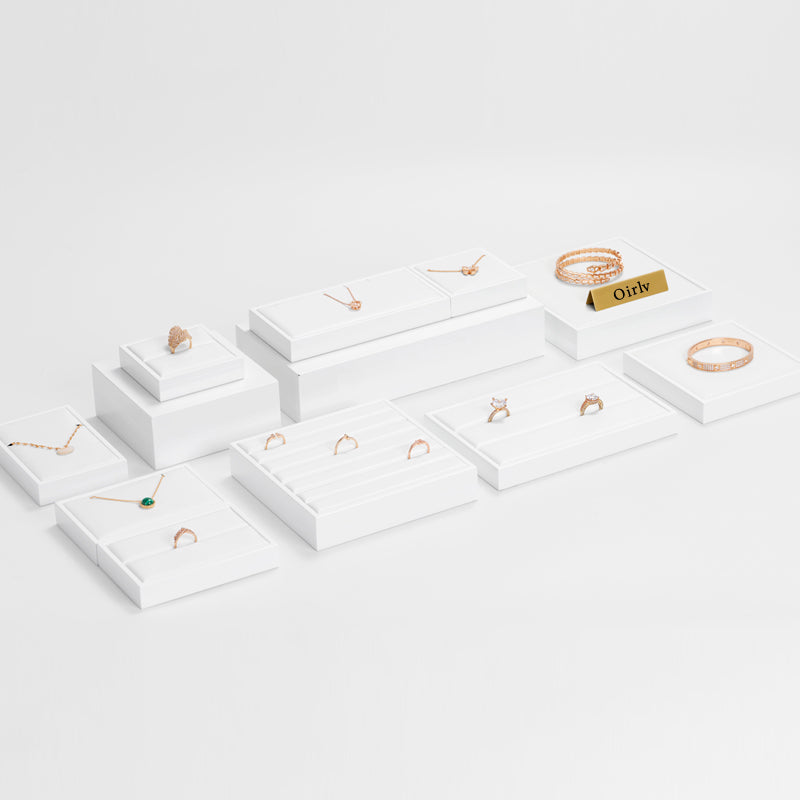 Luxury White Ring Pendant Display Tray P127