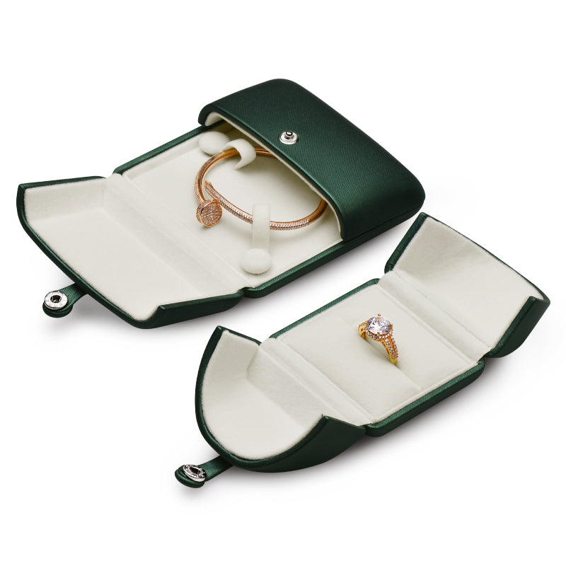 Emerald Green PU leather Jewelry Ring Box H10901