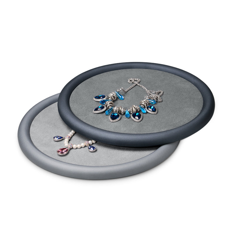Oval PU Leather Jewelry Display Tray P085