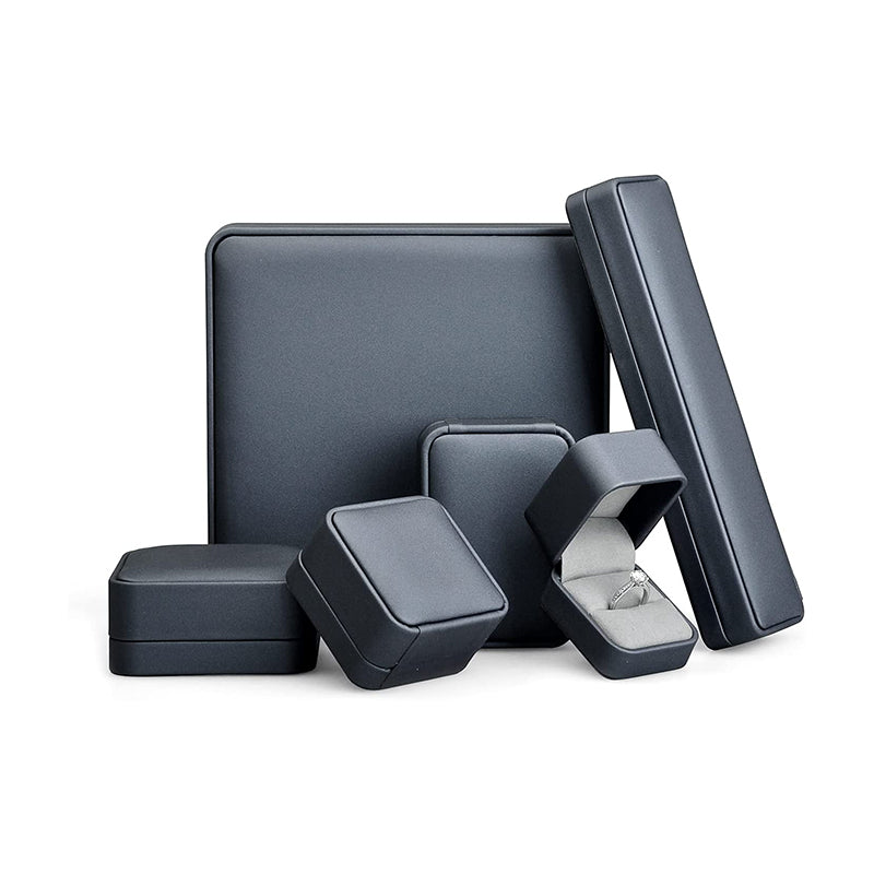 Dark Blue PU Leather Ring Box H08901