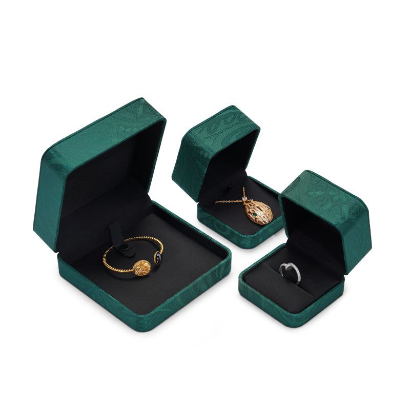 Green Silk Jewelry Gift Box H118