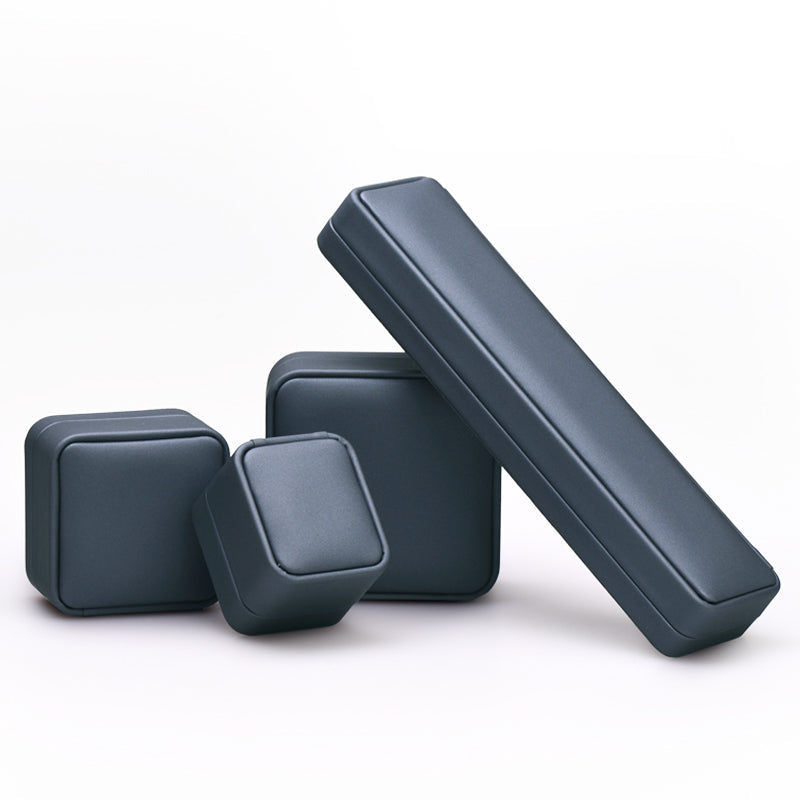 Dark Blue PU Leather Bangle Box H089