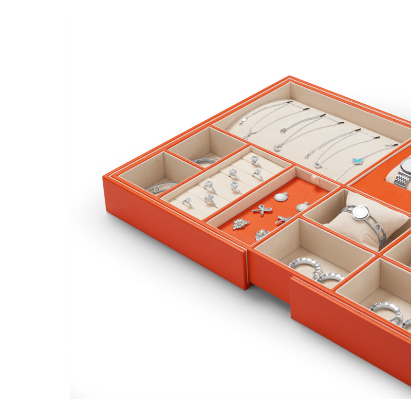Orange Retractable Jewelry Storage Tray P12601