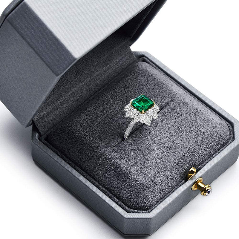 Gray Premium Leatherette Ring Box H07501