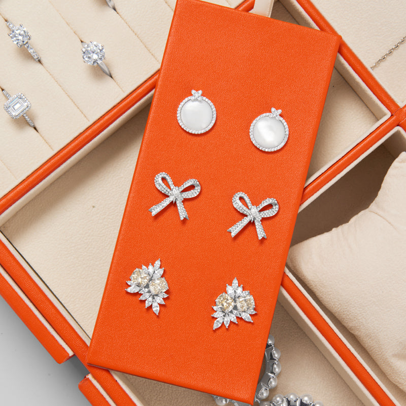 Orange Retractable Jewelry Storage Tray P12601