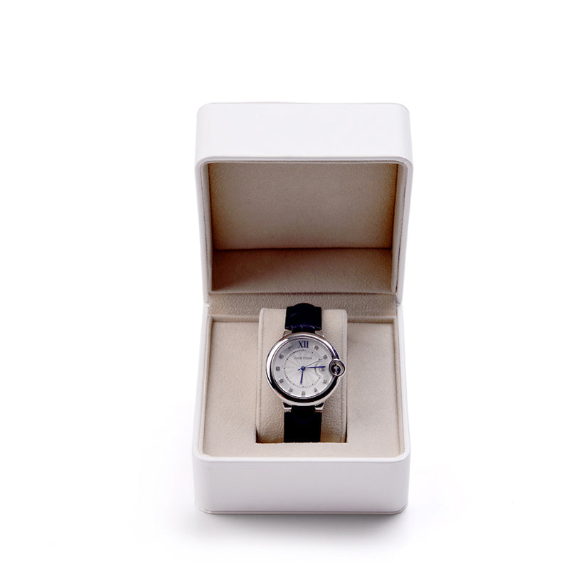FANXI Round Corner PU Leather Watch Box H013