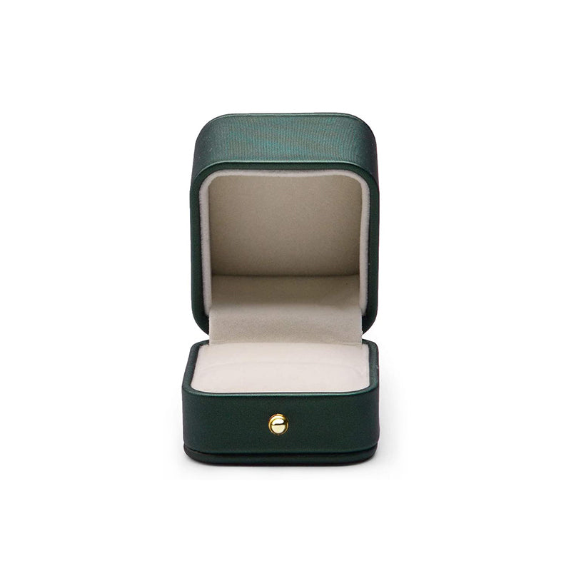 Green PU Leather Gift Ring Box H06801