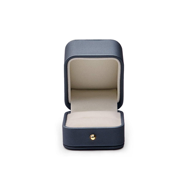 Steel Blue Premium Leather Ring Gift Box H06901