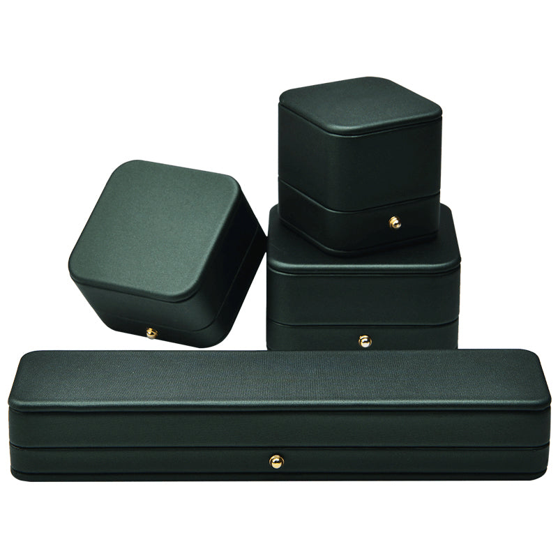 Green PU Leather Jewelry Packaging Gift Box H068