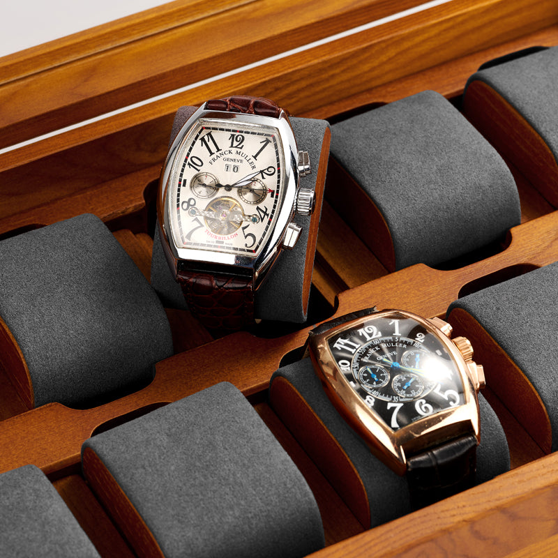 FANXI Jewelry Wood 10-Watches Personal Colletion Storage Box X048