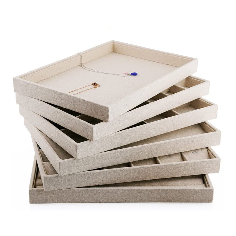 FANXI Linen Stackable Jewelry Display Tray P00201