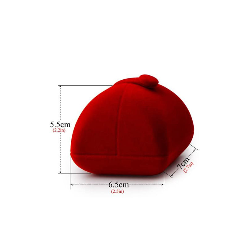 Red Premium Velvet Ring Jewelry Gift Box H02801