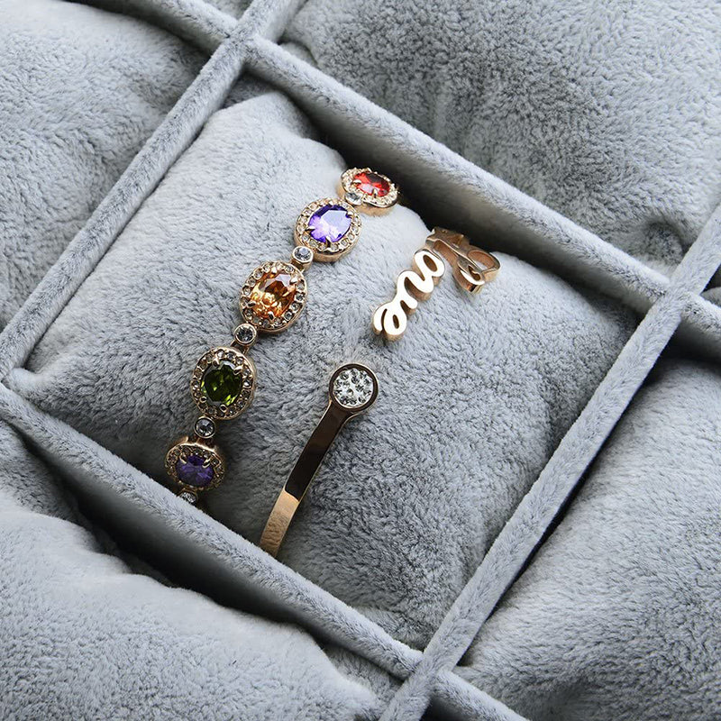 Bracelet Bangle Watch Organizer Jewelry Tray with Pillow P0010901