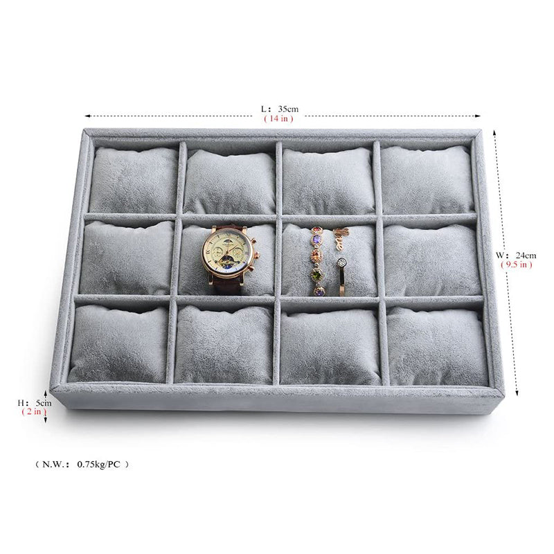 Bracelet Bangle Watch Organizer Jewelry Tray with Pillow P0010901
