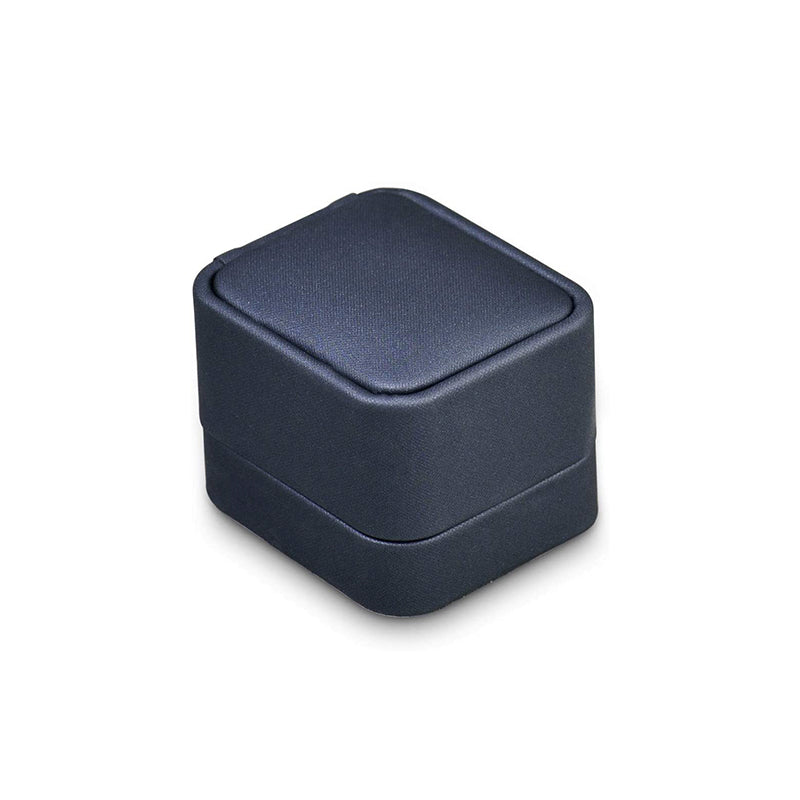 Dark Blue PU Leather Ring Box H08901