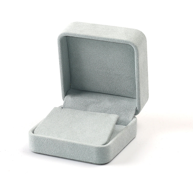Ice Blue Microfiber Ring Gift Box H060