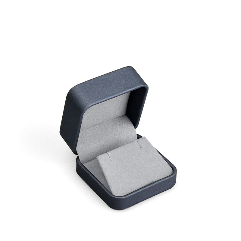 Dark Blue PU Leather Earring Gift Box H089