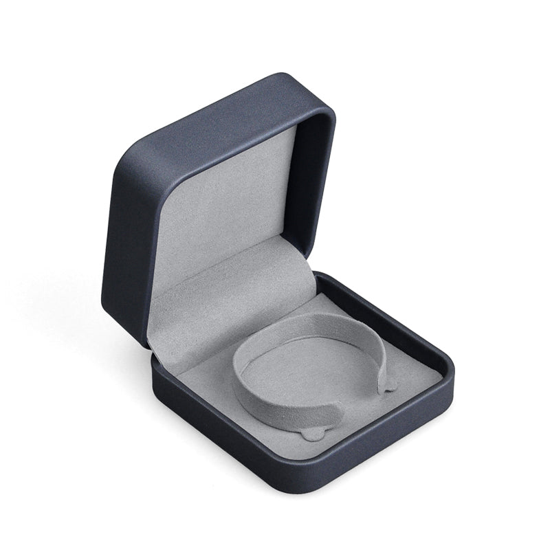 Dark Blue PU Leather Earring Gift Box H089