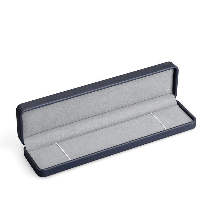 Dark Blue PU Leather Earring Gift Box H089